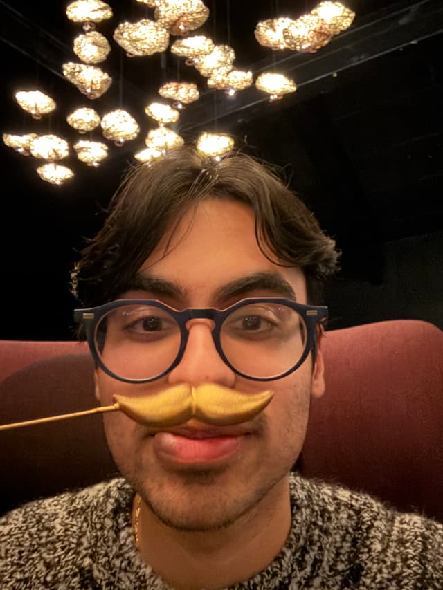 A picture of myself at a restaurant in Copenhagen